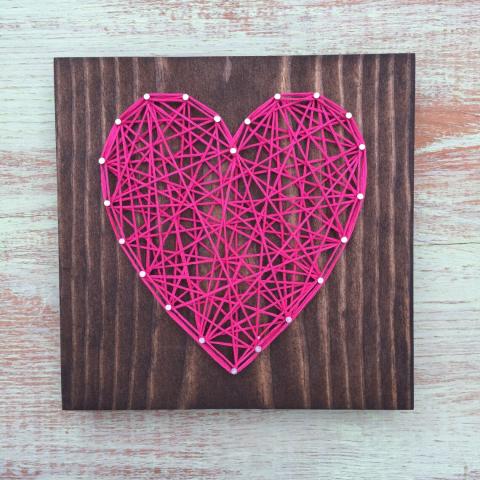 string art heart