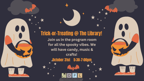 Trick-Or-Treating October 31st at DPL