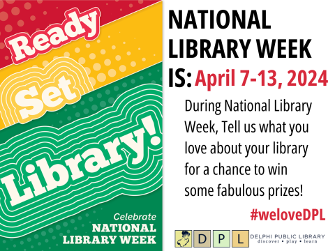 National Library Week: April 7-13, 2024 poster