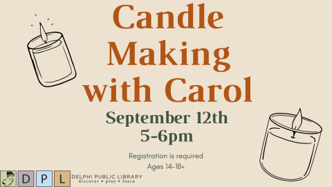 Candle making with Carol