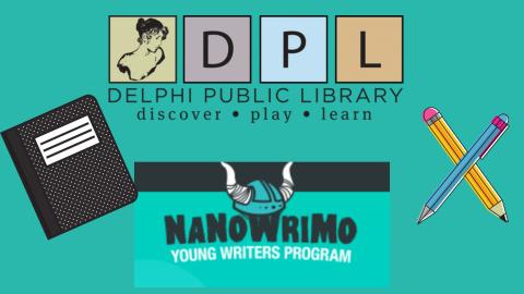 Delphi Public Library presents NaNoWriMo 2024 Young Writers Program