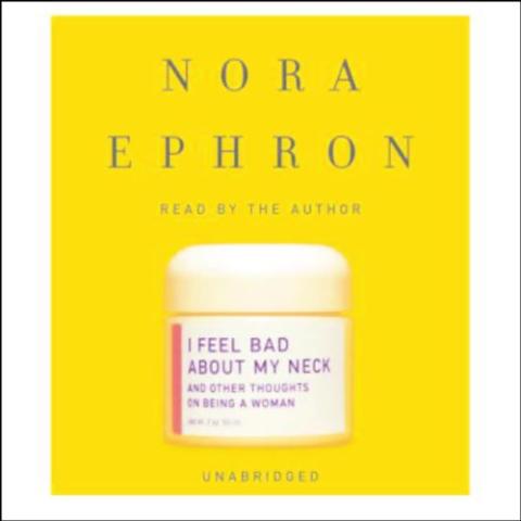 I Feel Bad About My Neck book cover - yellow cover with a jar of face cream