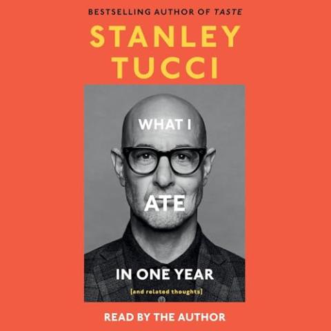 Stanley Tucci's cute little face with the title of the book in front of it