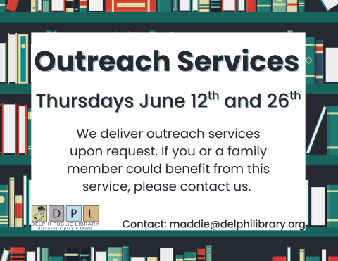 Outreach Services, June 12th and 26th
