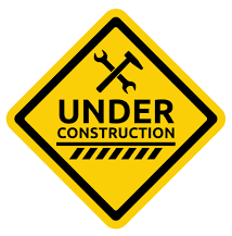 under construction diamond sign