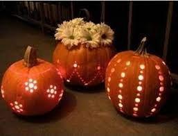 mini pumpkins - carved