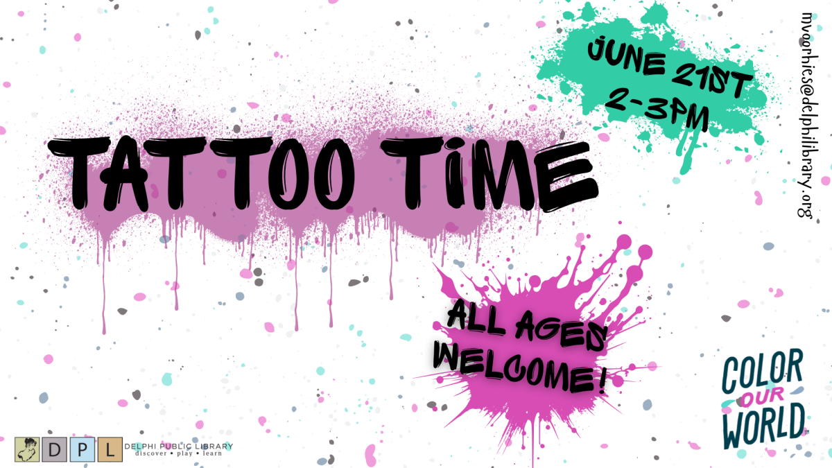 Spray paint with info about event