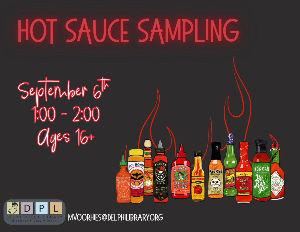 multiple illustrated hot sauces with event name
